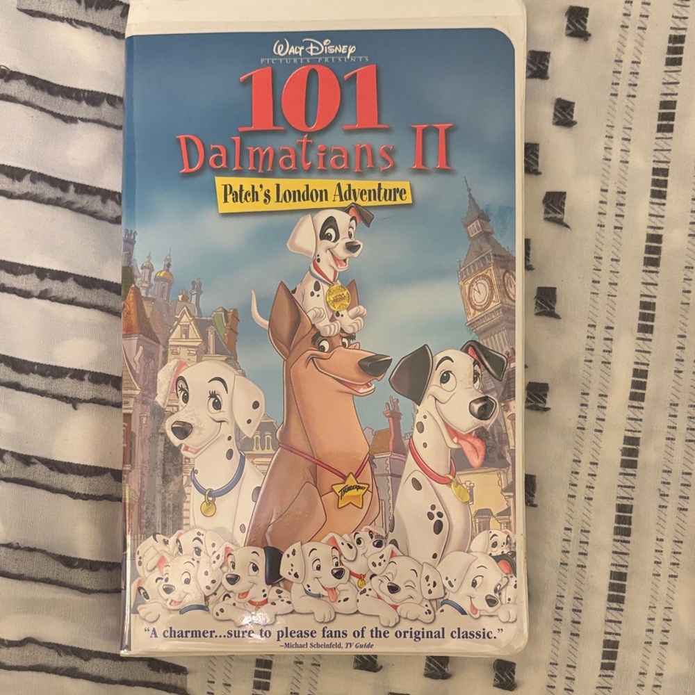 Disney 101 Dalmatians II VHS with Red and White Cover